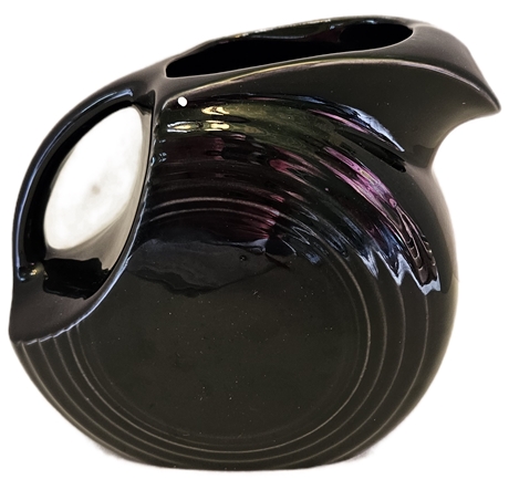 Fiestaware Black Ceramic Pitcher