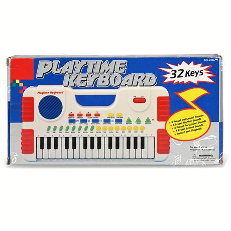 New Old Stock Playtime Keyboard by Tandy/Radio Shack - Model 60-2567