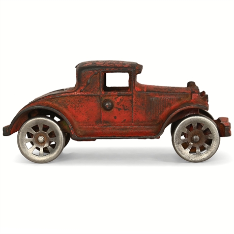 Hubley Cast Iron Coupe Toy Car, c.1920s — Marked “Made in USA”