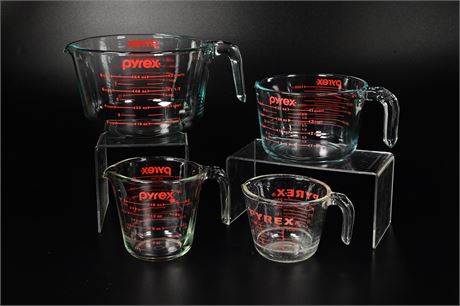 Set of (4) Pyrex Measuring Cups