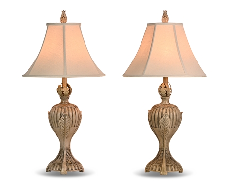 Pair 31" Elegant Table Lamps