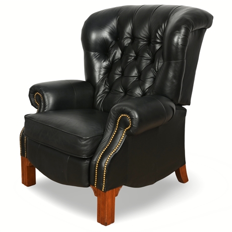 Classic La-Z-Boy Leather Push Back Recliner