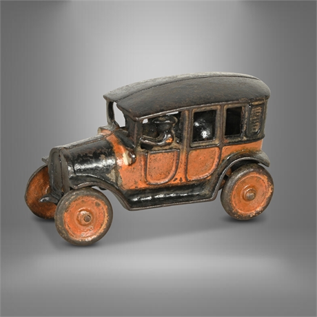 Antique Arcade Cast Iron Toy Taxi