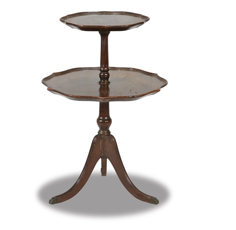 Duncan Phyfe Tiered Pie Crust Table