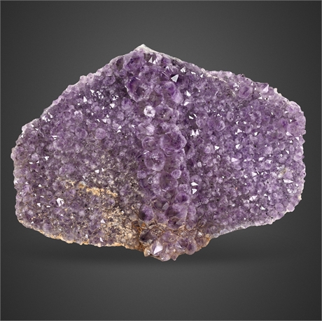 Large 21 lb Amethyst Crystal Plate — Deep Violet Quartz Cluster