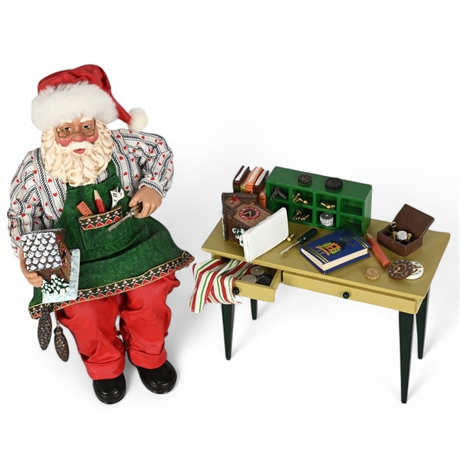 Christmas Clock Maker Santa by Clothtique, Possible Dreams No. 71335-4