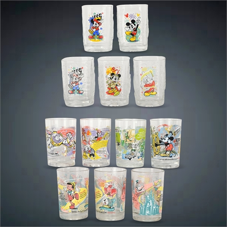 Disney McDonald's Collectible Glass Set - 12 Glasses