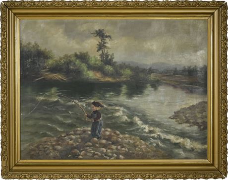 Antique Oil on Canvas