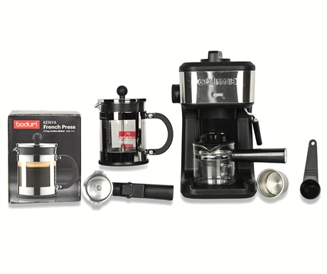 Complete Coffee Collection– Bodum French Press & Gouria Espresso Machine