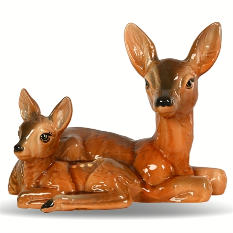 Ceramic Deer Sculpture
