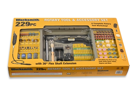 Worksmith Rotary Tool and Accessory Set