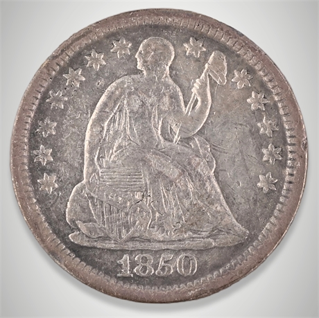 1850 U.S. Seated Liberty Half Dime – Philadelphia Mint – .900 Silver