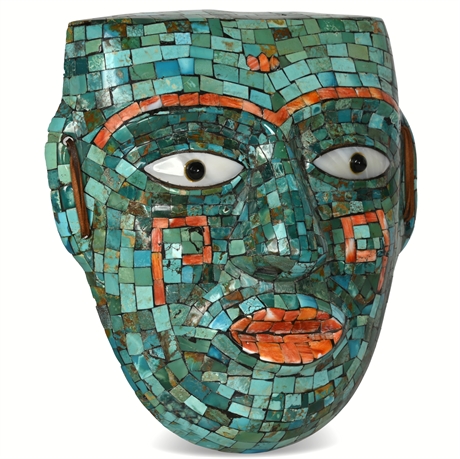 Turquoise Mosaic Mask