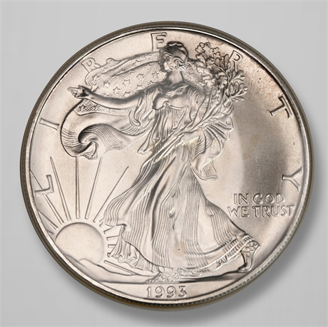 1993 American Silver Eagle 1 oz .999 Walking Liberty