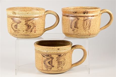 Dick Masterson Stoneware Soup Bowls With Handles