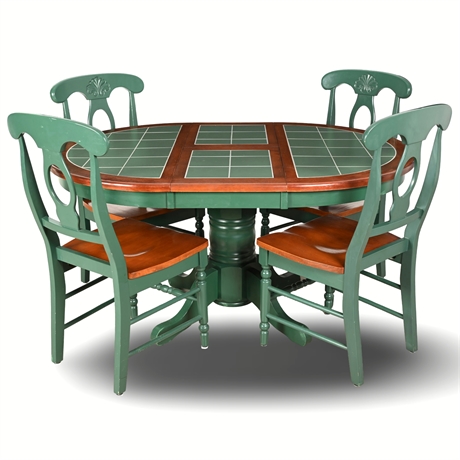 Coaster 5-Piece Solid Wood Dining Set