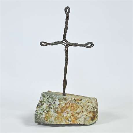 Wire Cross Sculpture