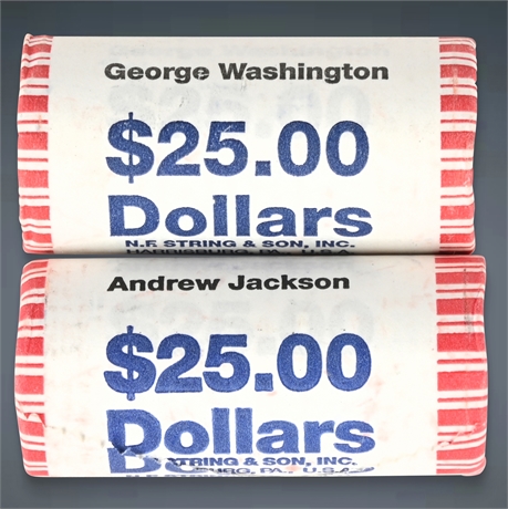 U.S. Presidential $1 Coins – George Washington & Andrew Jackson