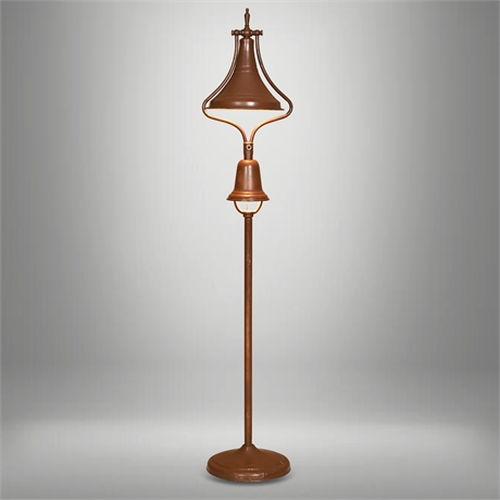 Will Ross Inc. Arts & Crafts Floor Lamp — Dual Bell, Dual Fixture, Pull Chain