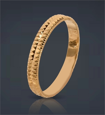Italian 18K Milor Ring, Size 4