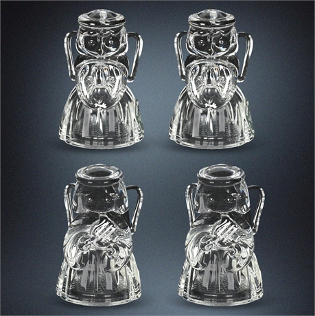 (2) Lenox Crystal Angel "Hope & Harmony" & Salt & Pepper Set