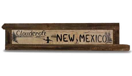 Folk Art Cloudcroft NM Sign