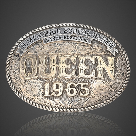 1965 NM High School Rodeo Queen Buckle