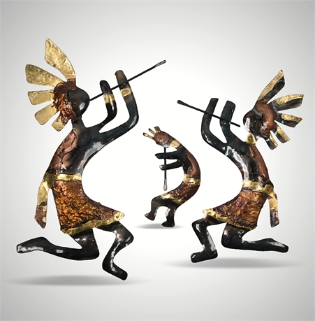 Folk Art Kokopelli Wall Hangings