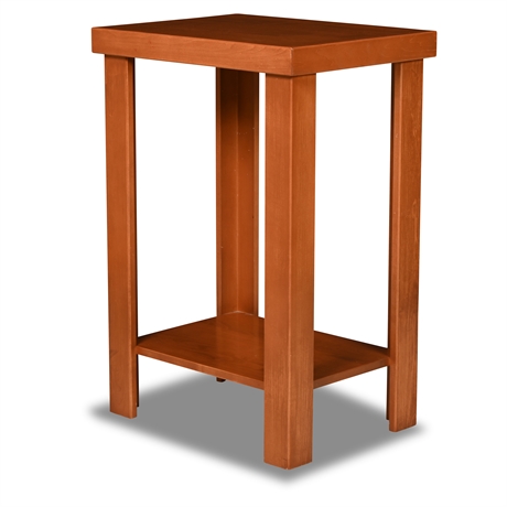 Mission End Table with Shelf
