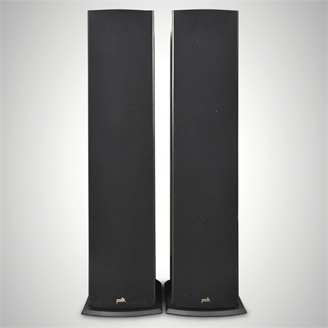 Polk Audio T50 Tower Speakers — Pair, Black, Dynamic Balance