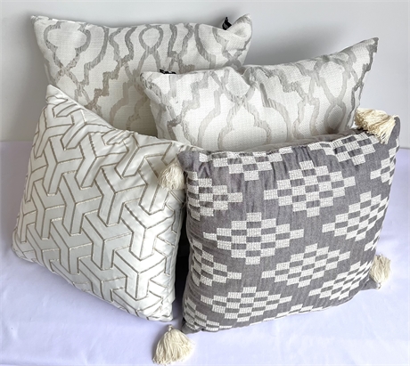 DECORATIVE PILLOWS - ASSORTED SET OF 4