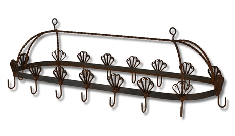 63" Wrought Iron Pot Hanger