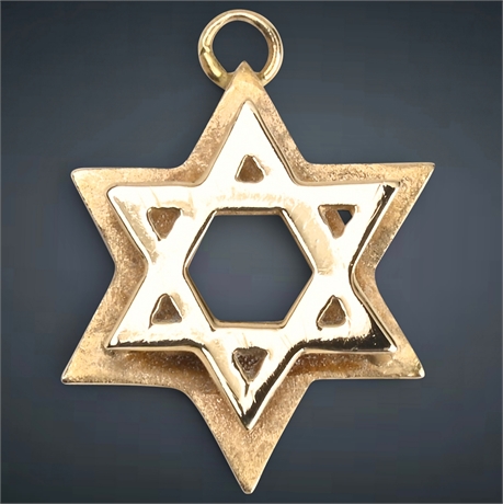 14K Star of David Pendant