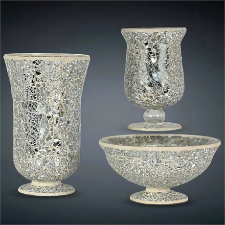 Crackle Glass Decor