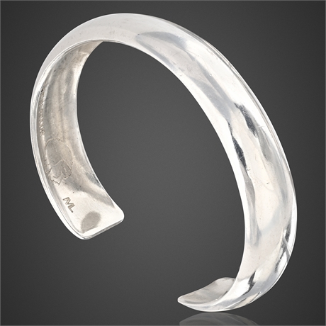 Navajo Sterling Silver Cuff — ML Hallmark & Bien Mur Stamp