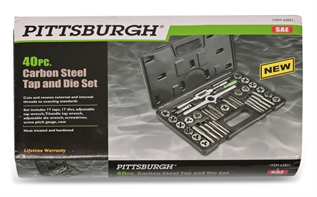 Pittsburgh Carbon Steel Tap and Die Set