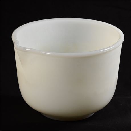 Glasbake Milk Glass Mixing Bowl