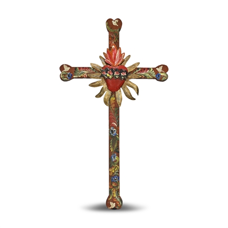 Vintage Folk Art Cross