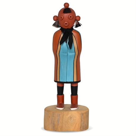 Wilson Kaye Hopi Kachina Doll — Hand-Carved, Signed Hotevilla AZ