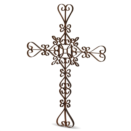 17.5" Wrought Iron Cross