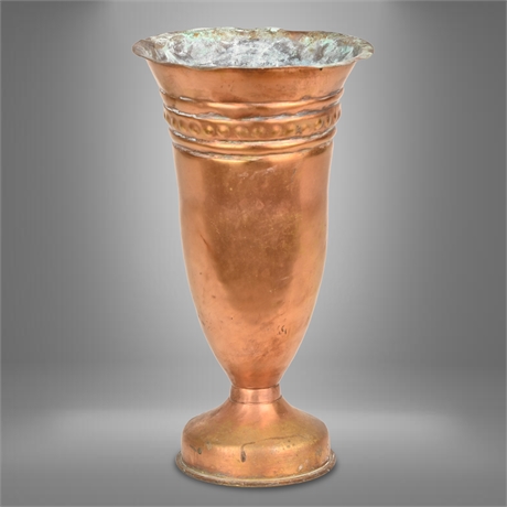 1945 Trench Art Trumpet Vase