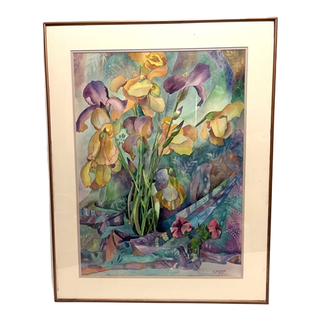 Original Jill Morrissette Spring Irises
