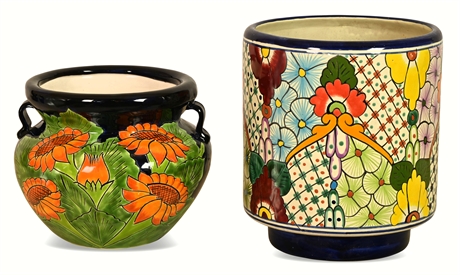 Pair Talavera Planters