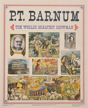 P.T Barnum Framed Poster