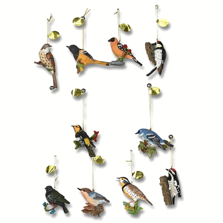 The Songbird Christmas Ornaments from the Danbury Mint