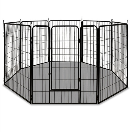 Foldable Heavy-Duty Metal Exercise Pens Indoor and Outdoor Pet Fence Playpen Kit