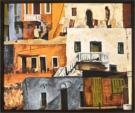 Karen Sund Textured Architectural Cityscape