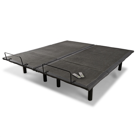 Split King Adjustable Bed Base by W. Silver — Dual Control, Tested, Functional