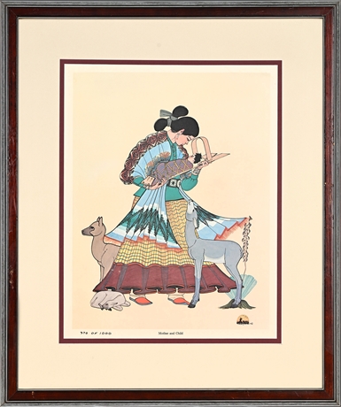 Quincy Tahoma “Mother and Child” Limited Edition Print