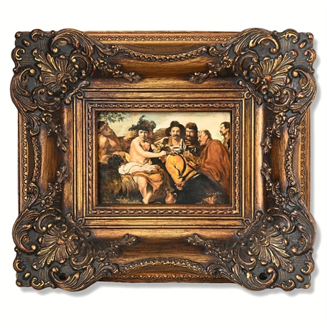 Bacchus & Companions, Original Schroter Oil Painting